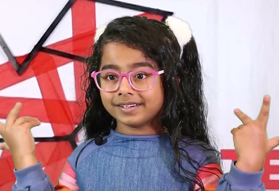 6-Year-Old Indian-American Girl Becomes Youngest Speaker at World Expo 