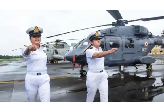 Breaking Through Limitations, First Time in India Two Women Naval Aviators Selected as Airborne Combatants