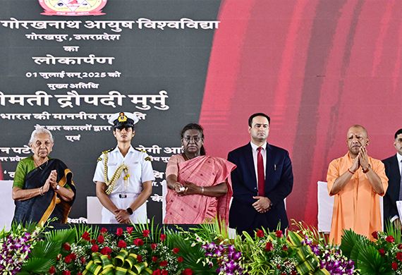 Prez Murmu Inaugurates Major Infra Projects at Gorakhpur's Mahayogi Gorakhnath Uni