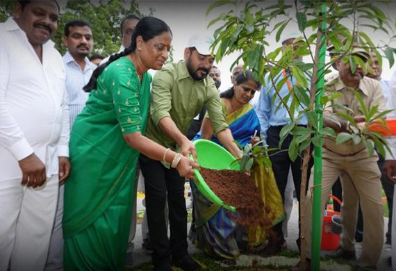 Telangana CM Launches Initiative to Make Telangana Greener & Empower 1 Crore Women Telangana CM Launches Initiative to Make Telangana Greener & Empower 1 Crore Women