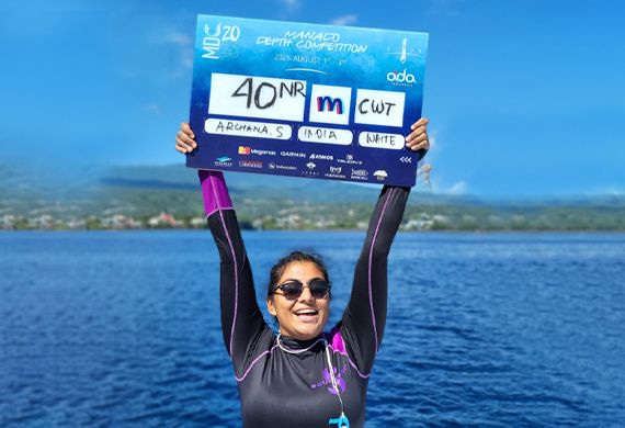 Archana Sankara Narayanan Breaks Two National Freediving Records at Manado Apnea 2025 Archana Sankara Narayanan Breaks Two National Freediving Records at Manado Apnea 2025