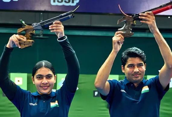 Suruchi Inder S & Saurabh C Win Bronze in 10m Air Pistol at Asian Shooting Championships Suruchi Inder S & Saurabh C Win Bronze in 10m Air Pistol at Asian Shooting Championships