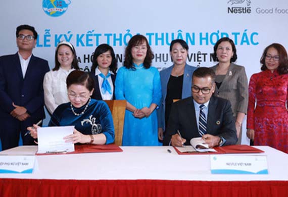 Nestle and the Vietnam Women's Union collaborate to support Women
