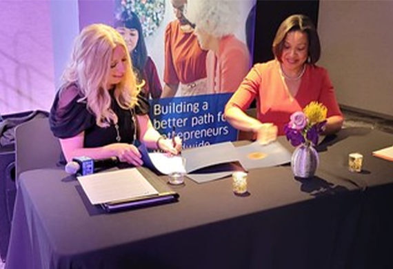 To Help Female Entrepreneurs, the Organization of American States and the Nasdaq Entrepreneurial Center have partnered To Help Female Entrepreneurs, the Organization of American States and the Nasdaq Entrepreneurial Center have partnered