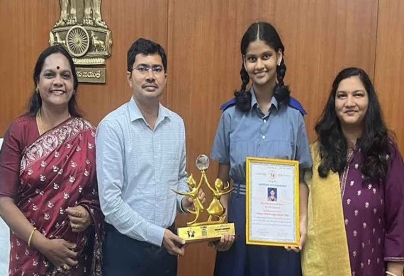 Vishakapatnam based Sharanya Mudundi bags 'Global Child Prodigy Award'