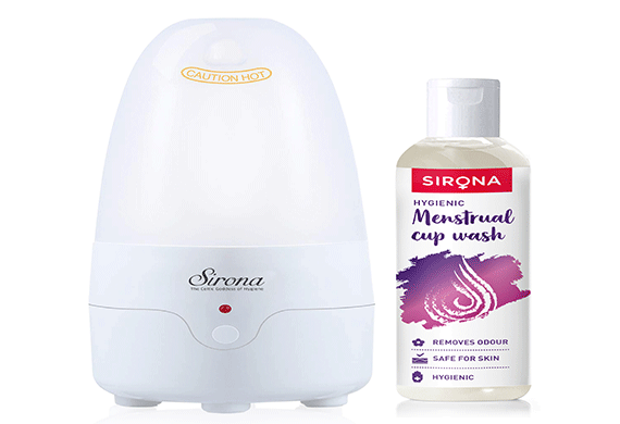 Sirona's menstrual cup wash and sterilizer to make menstrual hygiene a hassle-free practice Sirona's menstrual cup wash and sterilizer to make menstrual hygiene a hassle-free practice